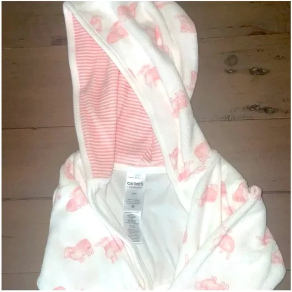 NWT Carter’s 0-9 months Just One You Baby Girls’ Bath Robe - Picture 5 of 9